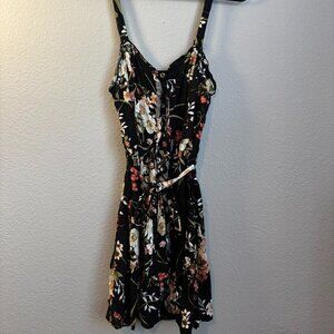 Xhilaration Floral Black Dress Size Small